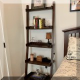 F24. Ladder bookshelf. 71”h x 25”w 
